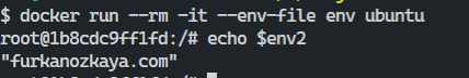 docker env file