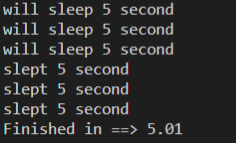 wait code with thread